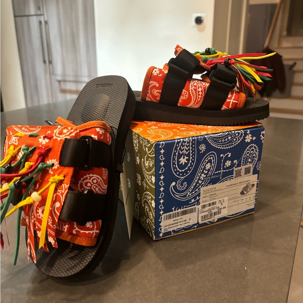 Suicoke Fringed slide sandals